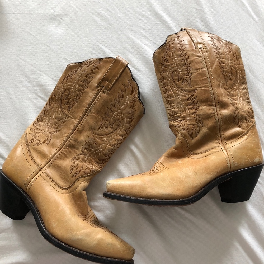 Authentic Leather Cowboy Boots